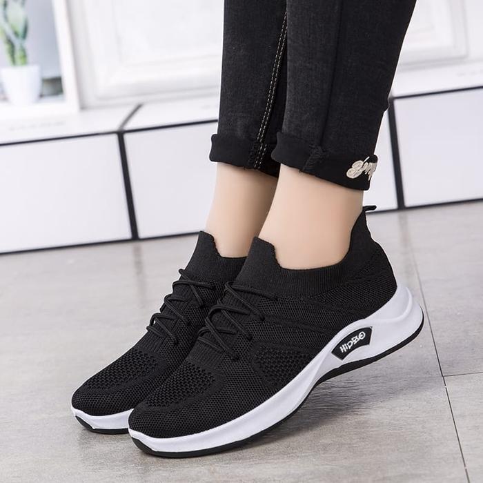 Hipzo Sepatu Sport Wanita D14 Untuk Cewek Dewasa Premium Casual Shoes Sneakers Olahraga Running