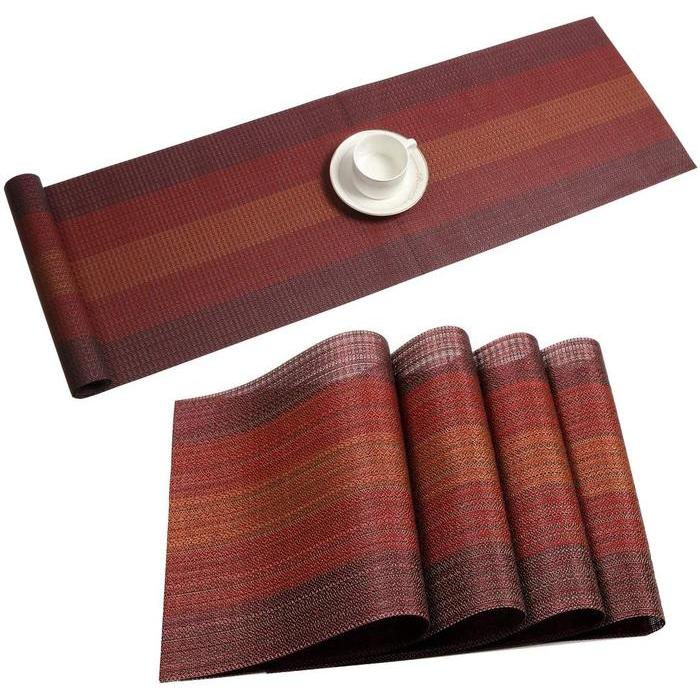 Taplak Meja Makan Panjang PVC / Table Runner