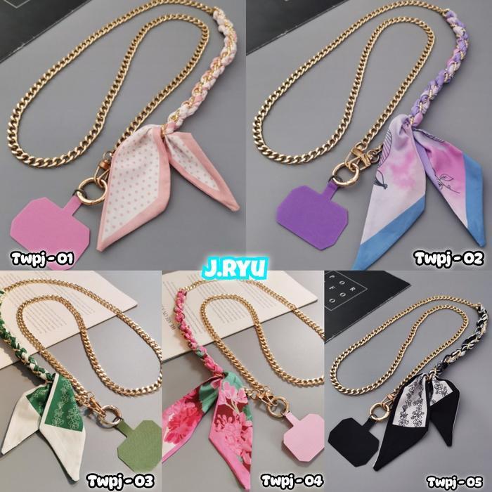 Jryu Premium Tali Gantungan Rantai Panjang Import Tali Gantungan Hp Tali Gantugan Tas