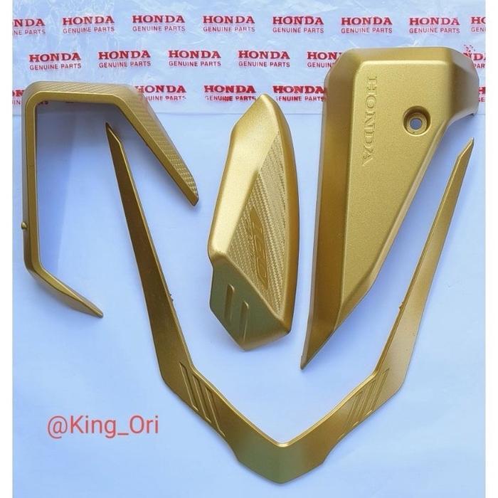 Garnish Cover Muffler Knalpot Garnish Filter Udara Full Set Vario 160 Ori