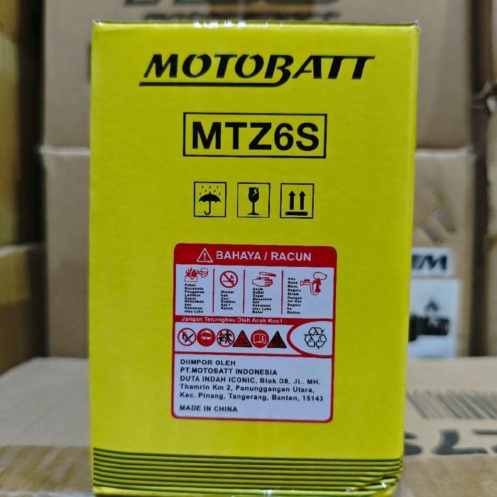 Aki Motor Motobatt Mottobat Motobat Mtz6S Aki Kering / Aki Gel