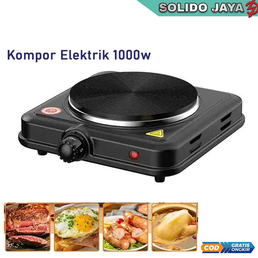 Kompor Listrik Mini Kompor Portable 1000 Watt Multifungsi Kompor Anak Kos Kompor Elektrik Portable T