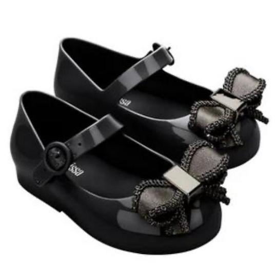 Ready Mini Melissa Sweet love IV Bb Black / Sepatu Sandal Jelly Anak Perempuan