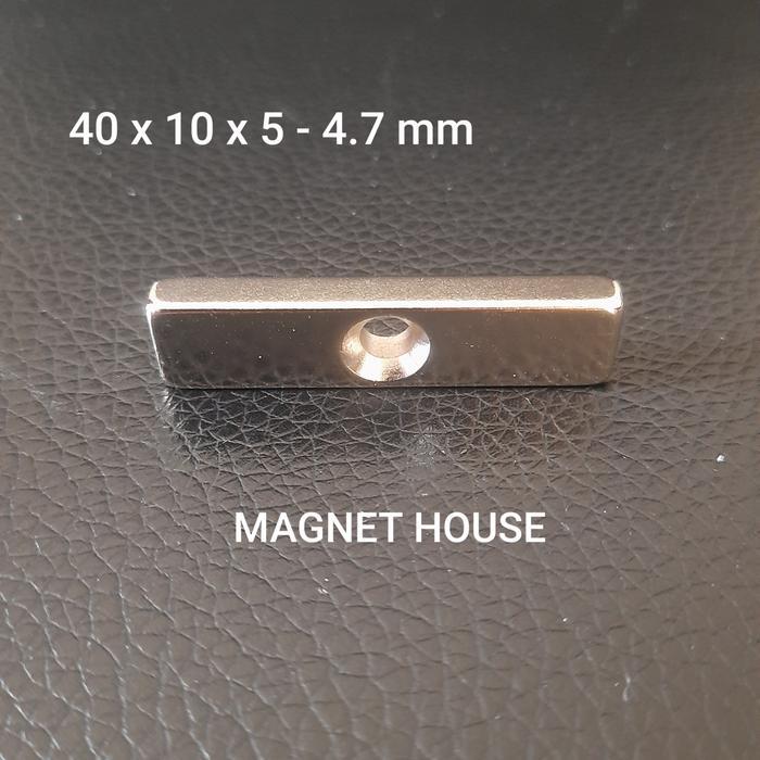 ptm0- Magnet Neodymium Persegi 40X10X5 -4.7Mm 40 X 10 X 5 -4.7Mm