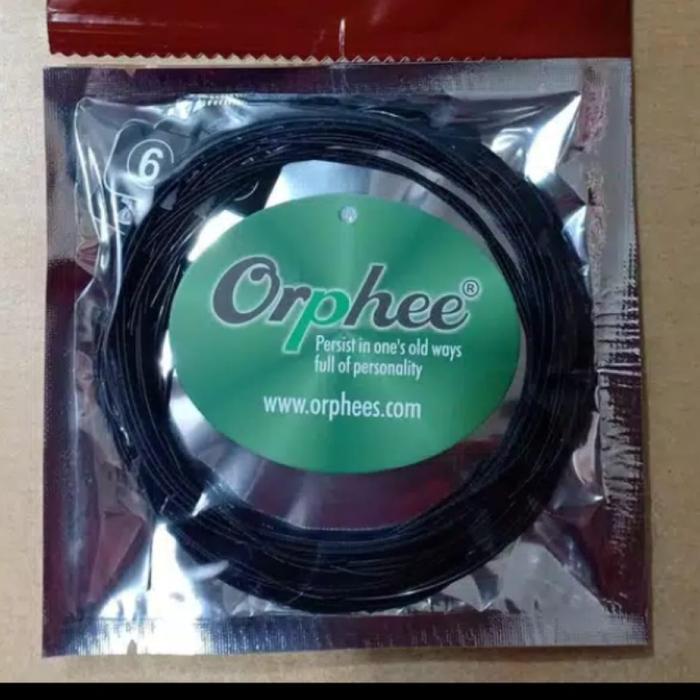 Senar Gitar Orphee Nx 35-C Nilon Hitam, 1 Set #Gratisongkir