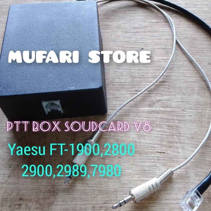 PTT BOX SOUDCARD V8. Untuk Yaesu FT-1900 2890 2900 2980 7900