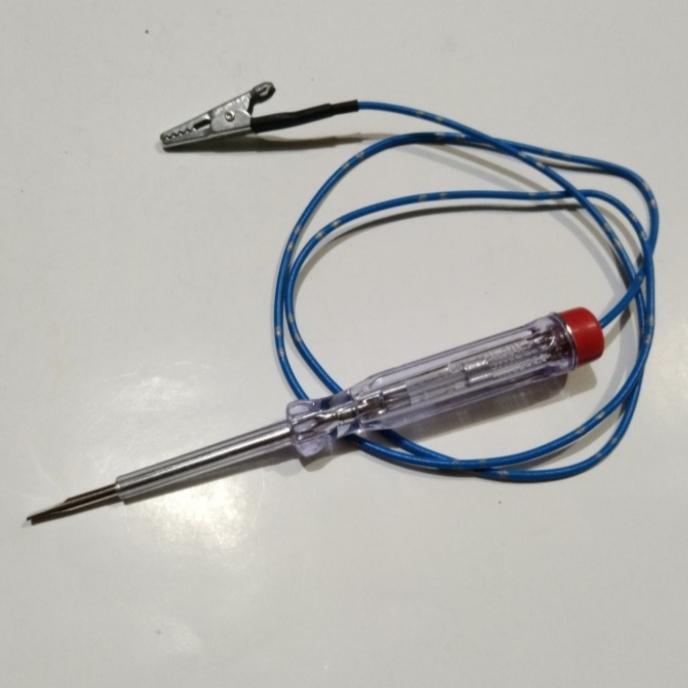 Tespen kabel aki DC / obeng tespen kabel 6 volt,12volt,24 volt