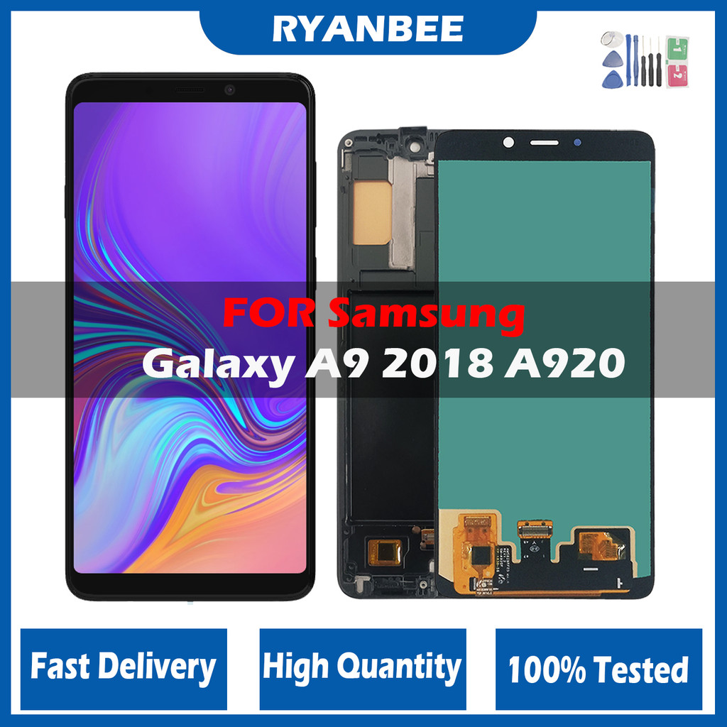 AMOLED LCD For Samsung Galaxy A9 2018 A920 A920F SM-A920F/DS LCD Display Touch Screen Digitizer Asse