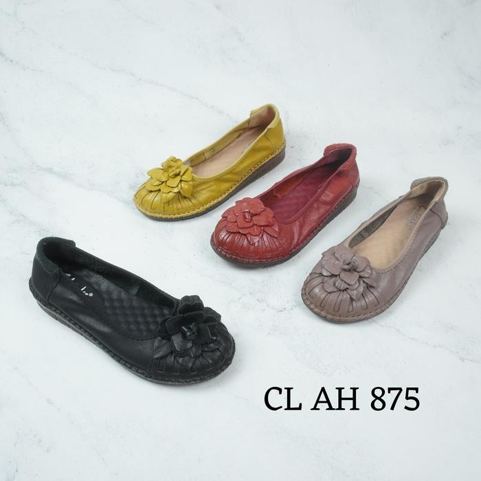 Murah Clarks Art Gs875 Sepatu Flat Kulit Wanita Terlariss 