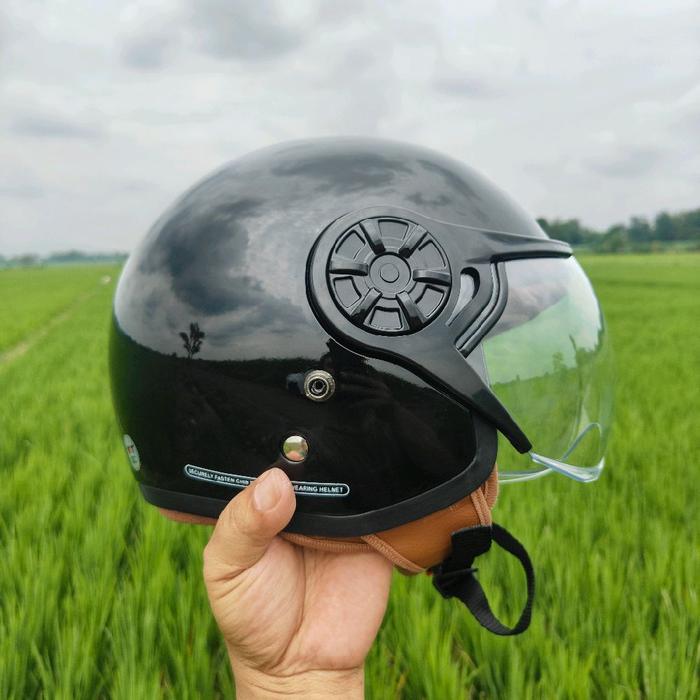 Helm Hijab Cargloss KW Retro Pilot Mirip Cargloss Perlindungan Maksimal Busa Empuk Standar Keamanan 