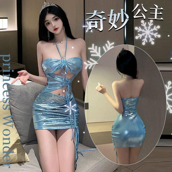 Lingerie Clubbing Dinas Malam 5833 Wanita Dress Tidur - biru