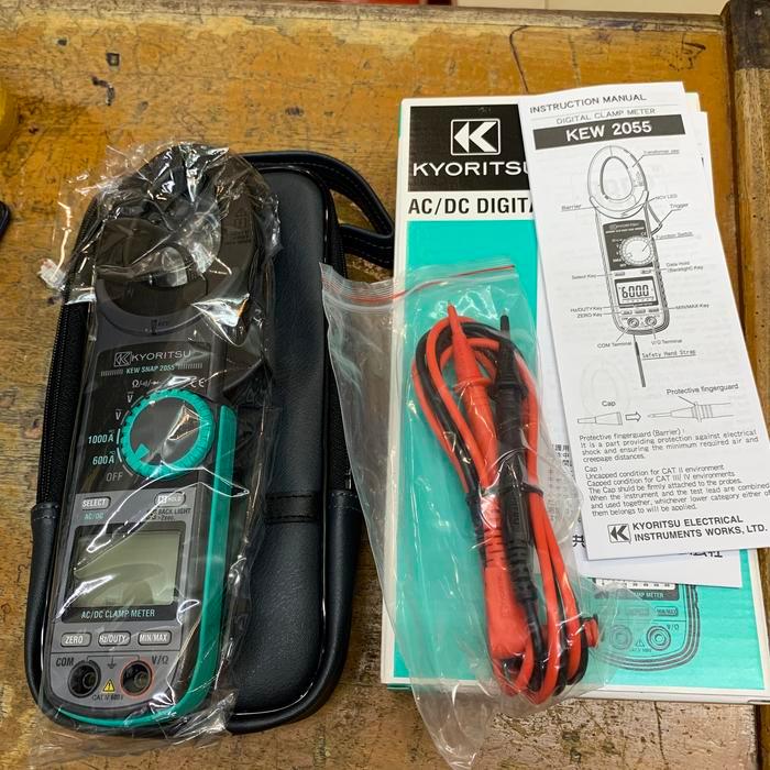 TERLARIS KYORITSU 2055 DIGITAL CLAMP METER TANG AMPER AC/DC 1000A KYORITSU2055
