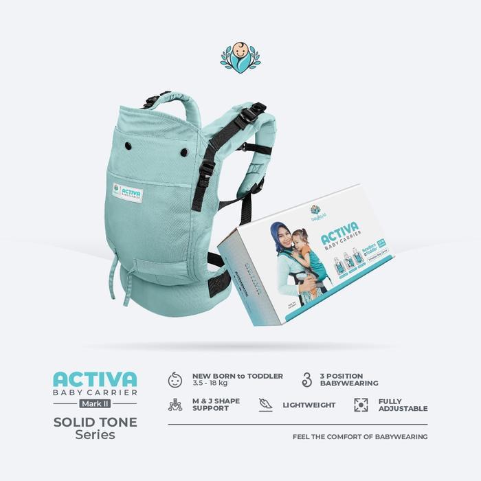 Kaffa - Gendongan Bayi Activa M2 Solid Gendongan Mshape Bayiku Id Ssc Activa