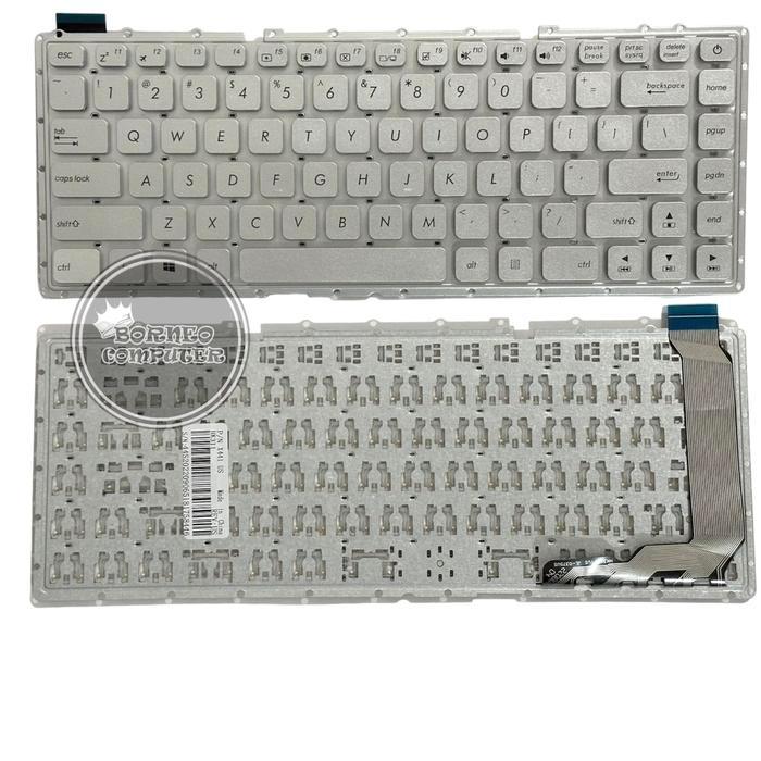 BERKUALITAS Keyboard asus X441 X441s X441sa Silver