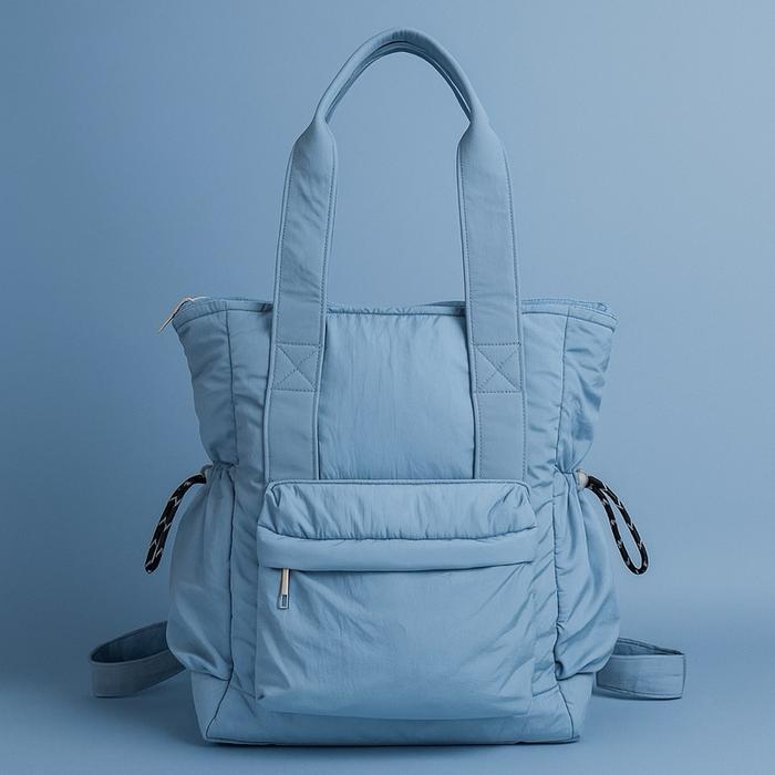 Vidora - Puffy Totepack - Tote Bag - Tas jinjing - Tas Ransel 2in1 - Sky Blue