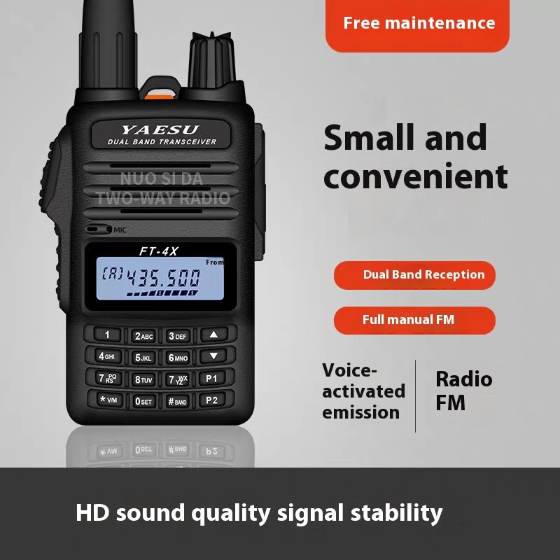 YAESU FT-4XR Walkie Talkie Dual Band Ham Transceiver FT4XR Portable FT4X Radio Handheld Two Way