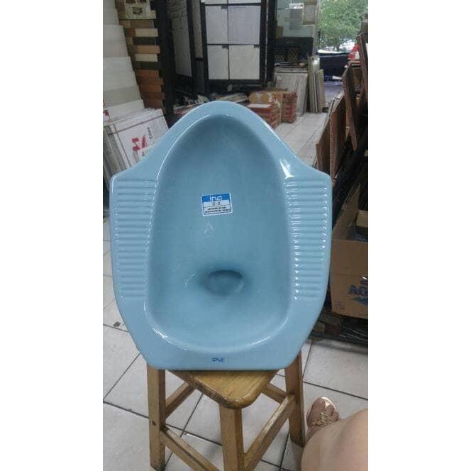 Ada Stok KHUSUS GOJEK - KLOSET JONGKOK INA WARNA BIRU CLOSET