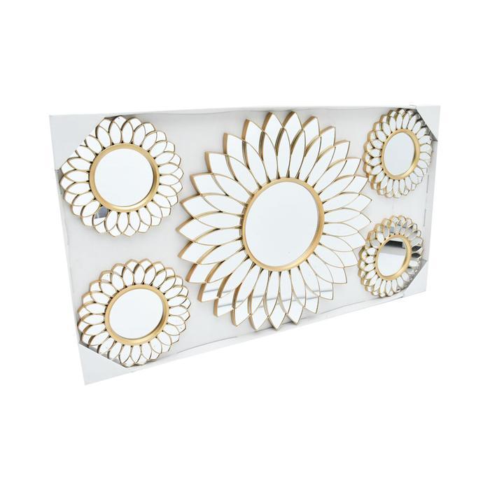 Informa Hiasan Dinding Set 5 pcs Km35 - Gold Wall Art Dekorasi Dinding Wall Decoration Pajangan