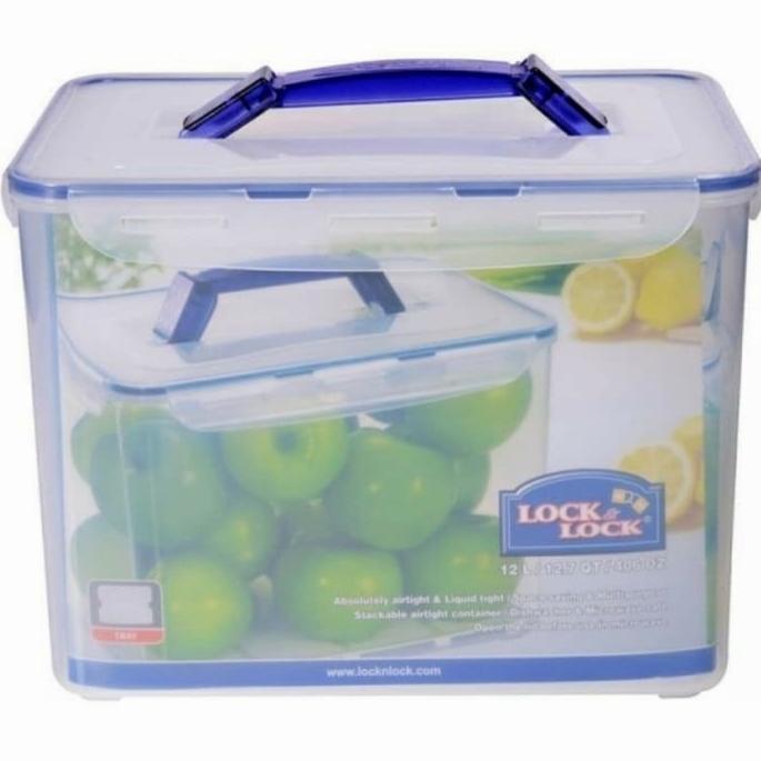 Ada Stok Lock&Lock Rectangular Food Container HPL889 12L Lock n Lock LocknLock