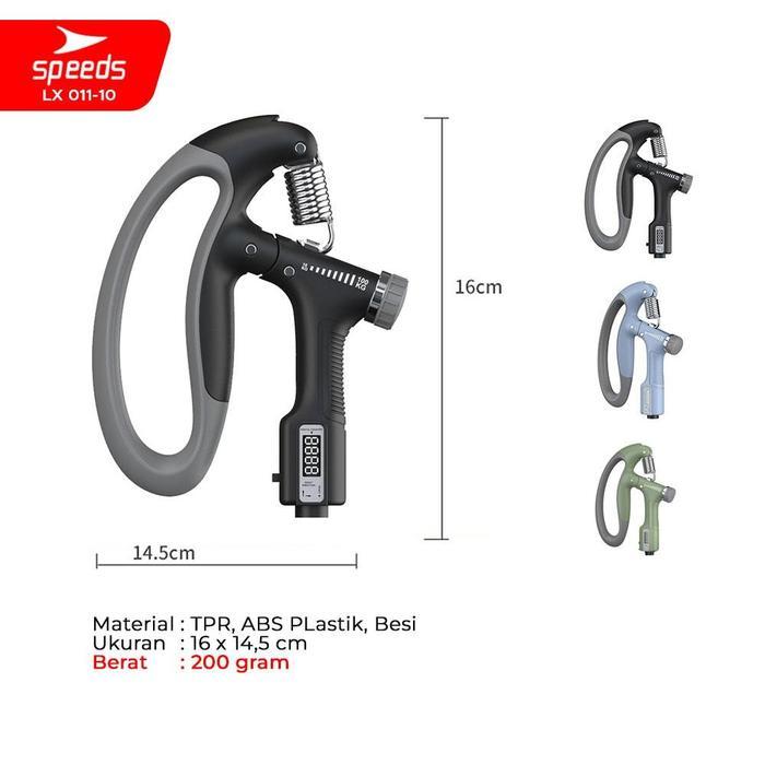 [PRODUK SPESIAL] SPEEDS HANDGRIP ALAT OLAHRAGA CENGKERAMAN TANGAN BERAT ADJUSTABLE 10-100 KG LX