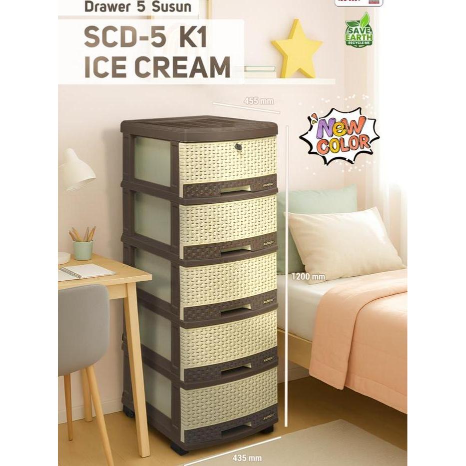 Terlaris Napolly Rak Laci Cabinet Serbaguna Laci Napolly Scd 5