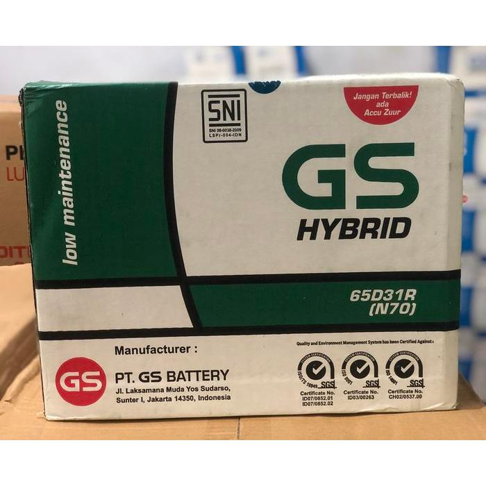 Aki gs astra Hybrid N70 70AH