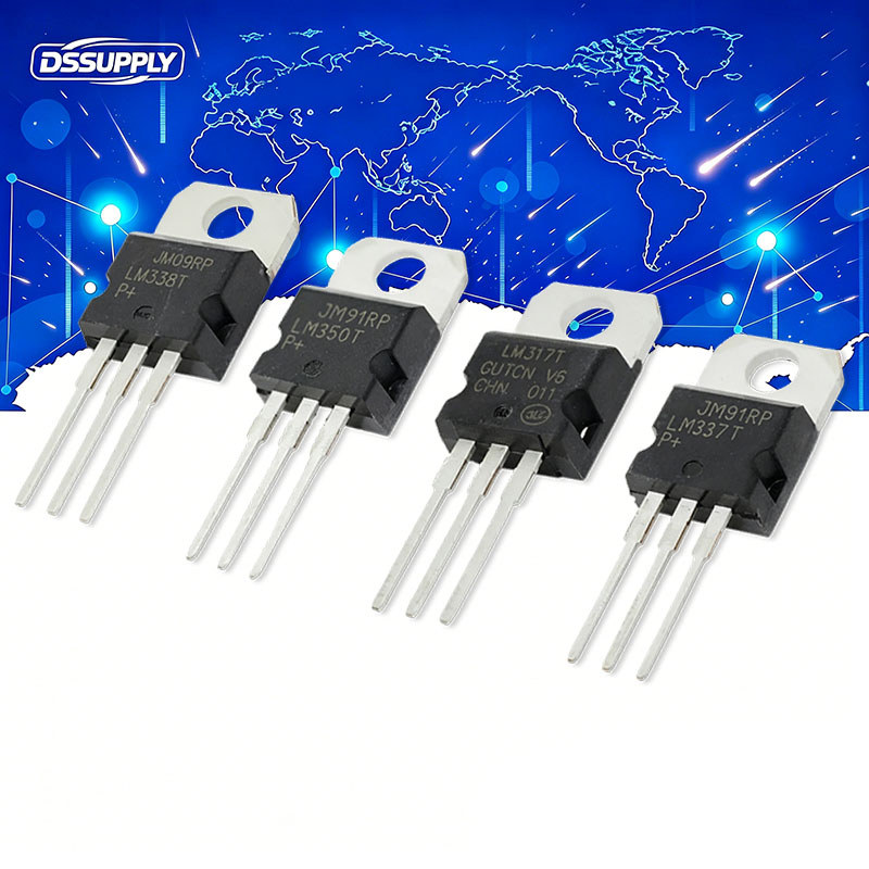 10PCS-50PCS LM317T LM337T LM338T LM350T TO220 LM317 LM337 LM338 LM350 TO-220 Adjustable