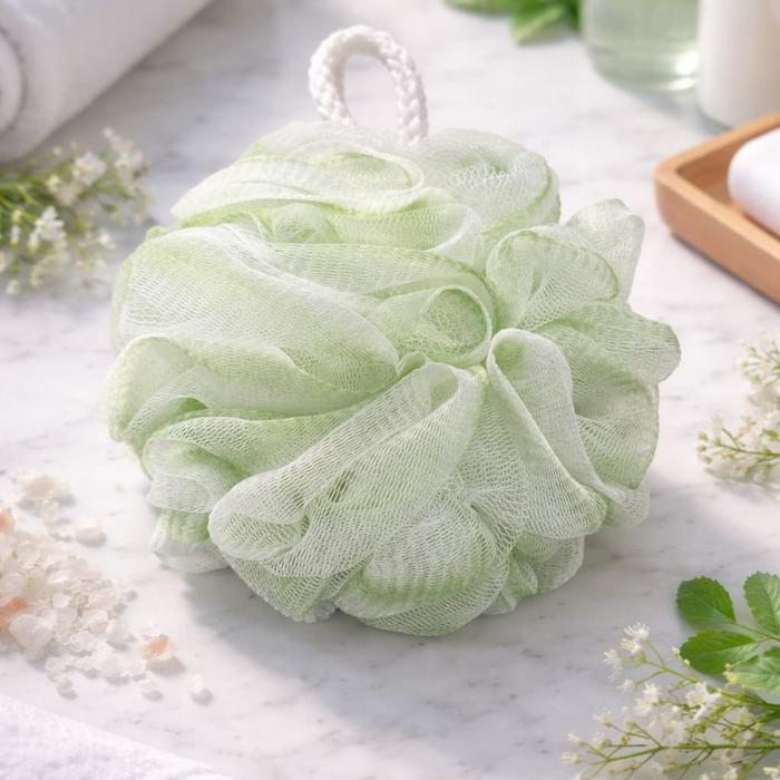 Shower Puff Bath Puff Busa Spons Mandi Shower Puff Size Besar & Padat Plastik
