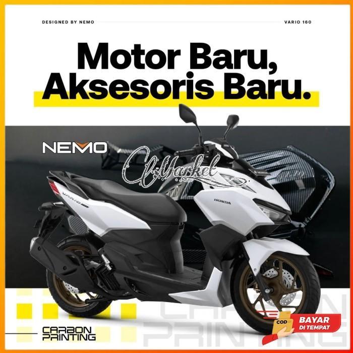 Paket Aksesoris Vario 160 Cover Kenalpot Filter Radiator Stop Sen