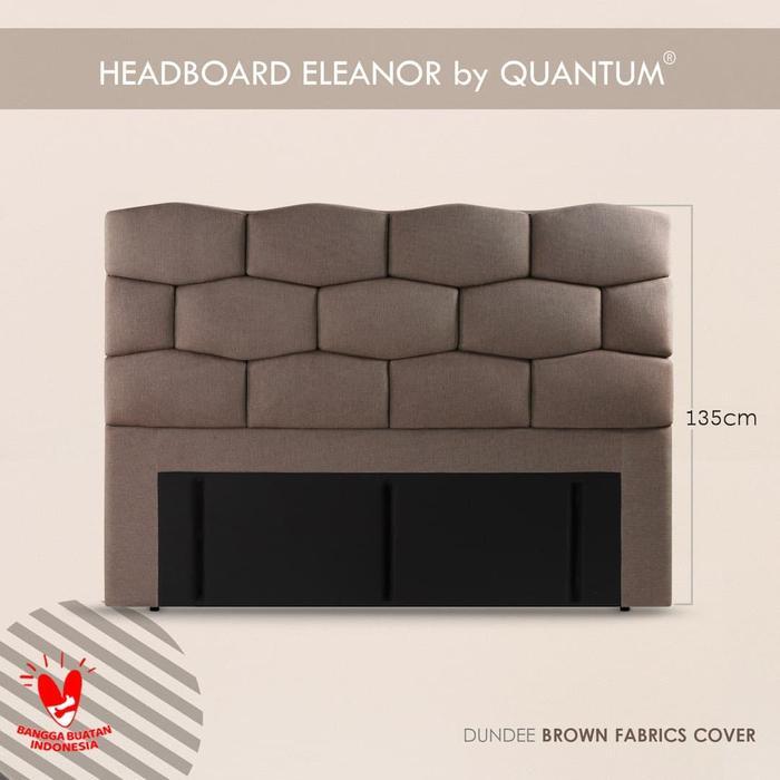 Quantum Headboard Eleanor Brown - Sandaran Kasur Springbed Spring Bed - 120 x 200