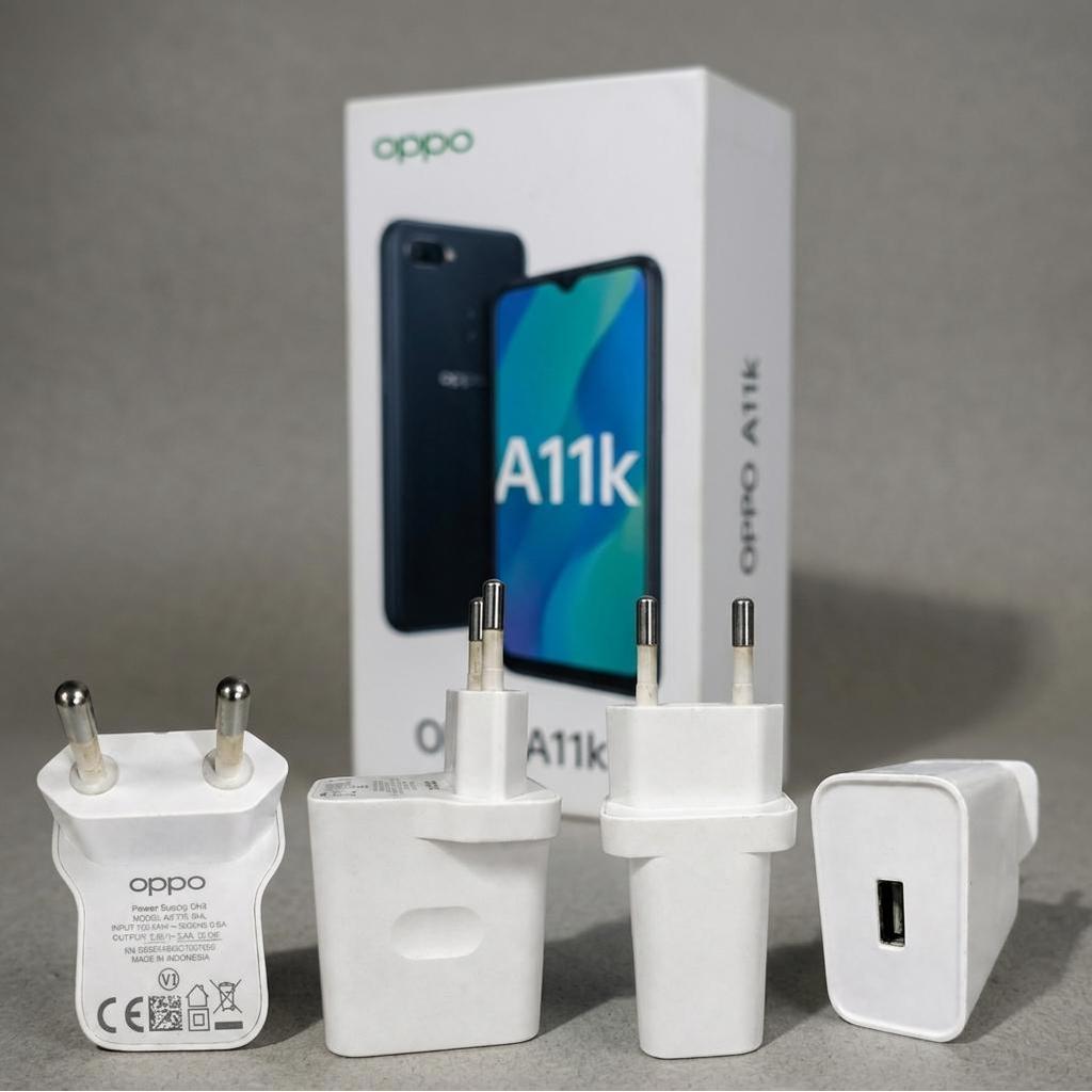 Charger OPPO OP92CAED Original Second Fast Charging 18W 9V 2A Cocok OPPO A11k Adaptor Kepala Charger