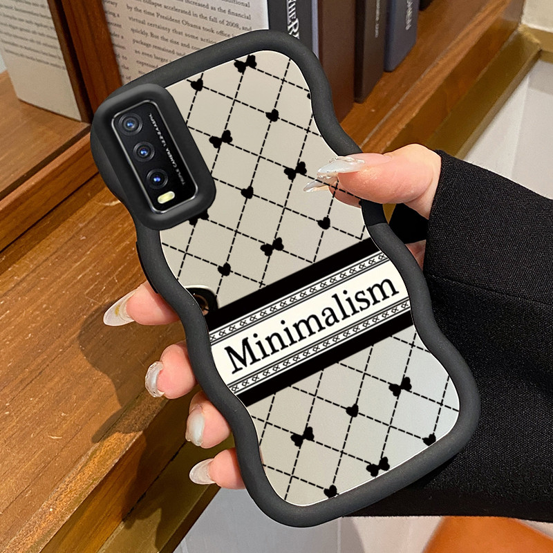 Casing Untuk VIVO Y20 Y20i Y20s Y12s Y12a Y20T Y11s Y30G  Case Casing Pola pita motif kotak-kotak Ke