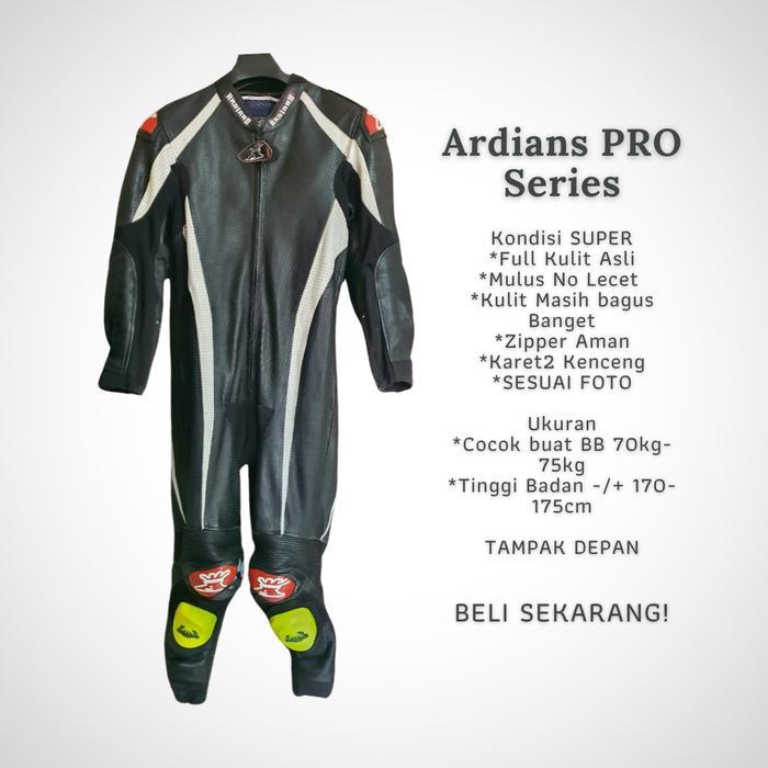 Wearpack Balap Motor Road Race ARDIANS PRO SERIES Full Kulit Asli Premium Bukan Sintetis