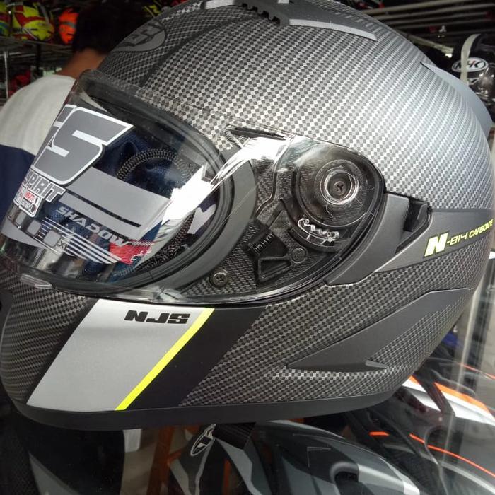 Ready SP HELM NJS SHADOW DOUBLE VISOR MOTIF CARBON