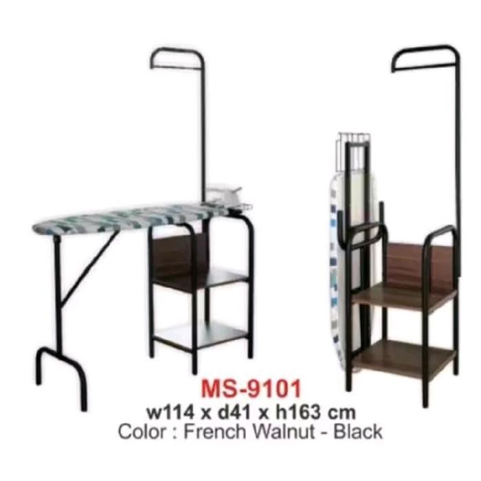 Meja Setrika Kokoh Meja Gosok / Setrika Kaki Besi Ms 9101 Expo Furniture Gantungan Meja Setrika