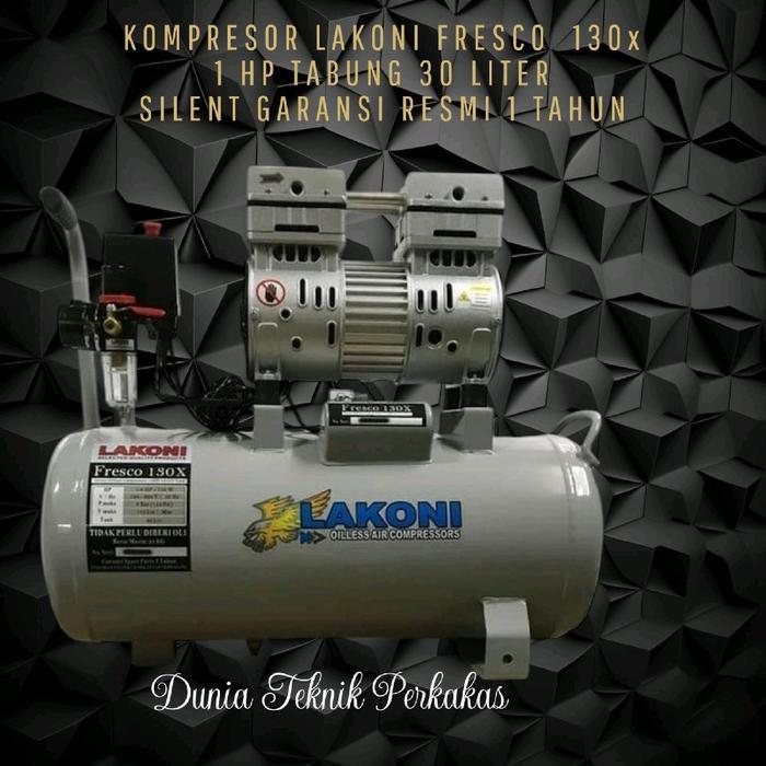kompresor lakoni fresco 1pk tabung 30liter silent khusus expedisi