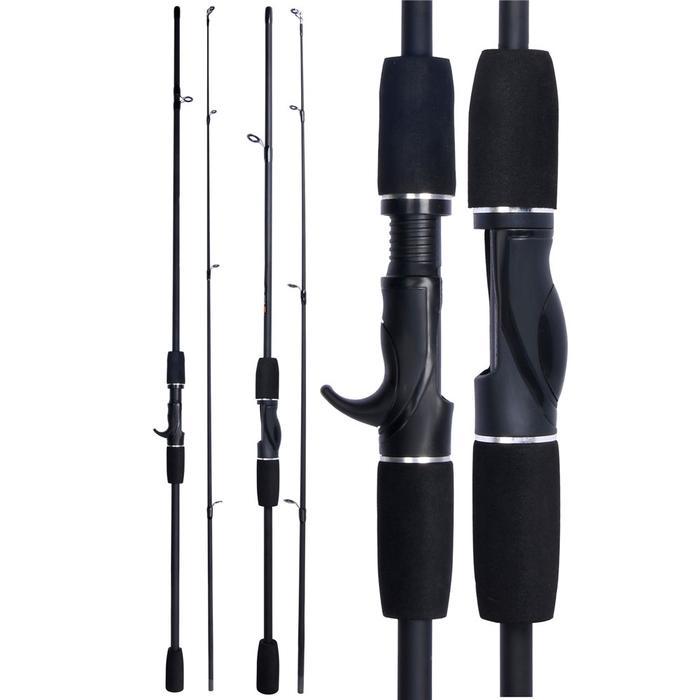 Diskon Metal Spool Baitcasting Fishing Reel Fiberglass Hollow Rod Baitcasting Fishing Rod Uman