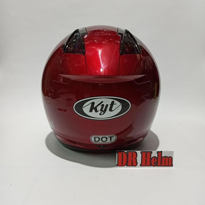 Terbaru! Helm Kyt Dj Maru Polos Merah Maroon Half Face