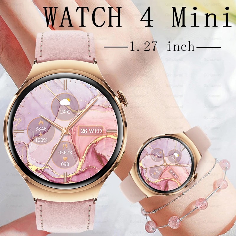GT4 Mini Smart Watch Women GPS Sport Watch4 Mini 360*360 HD AMOLED