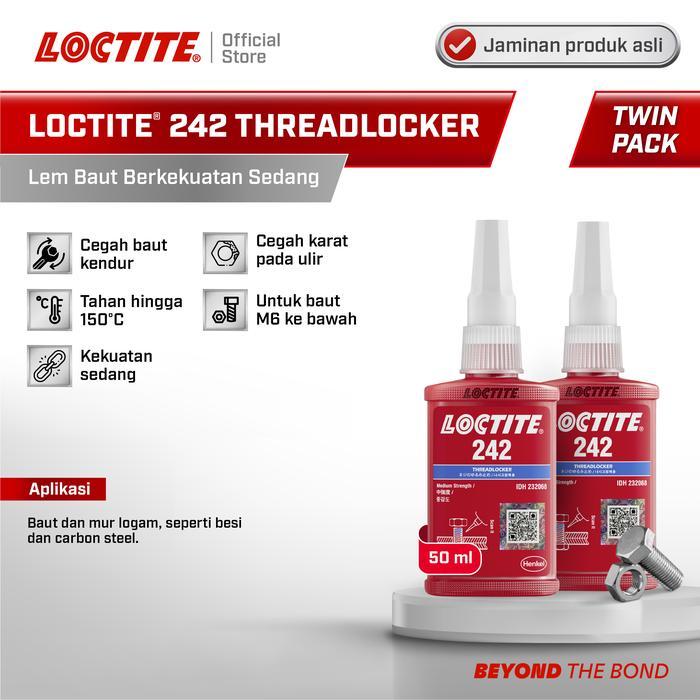 Loctite 242 Threadlocker Lem Baut 50ml