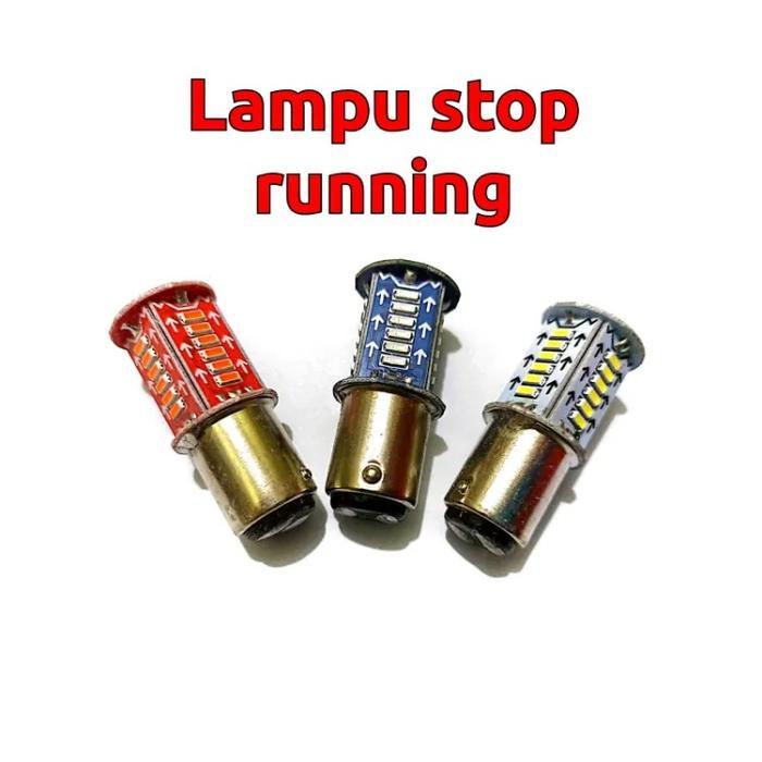 Lampu Rem Belakang Motor Stoplamp Running 30 Titik Led 12 Volt Universal