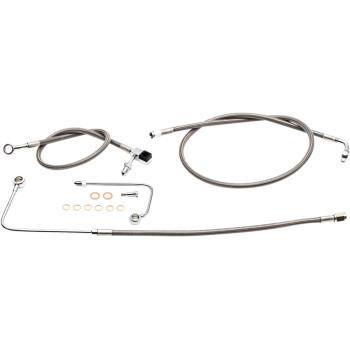 LA CHOPPERS #1741-4625 Stainless Brake Softail ABS FLS 15-2017