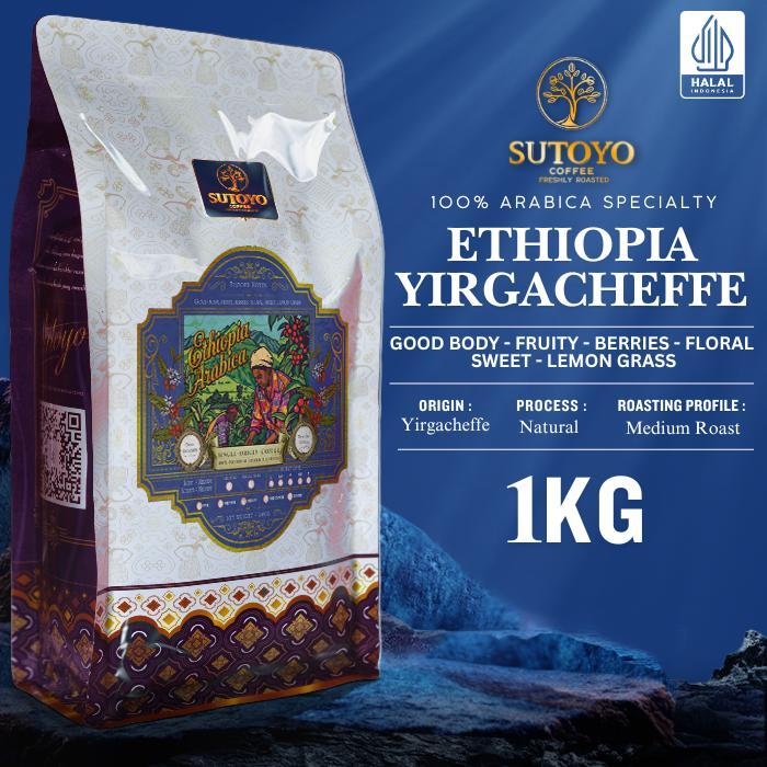 KOPI ARABIKA ETHIOPIA YIRGACHEFFE 1 KILOGRAM (KG) SUTOYO COFFEE