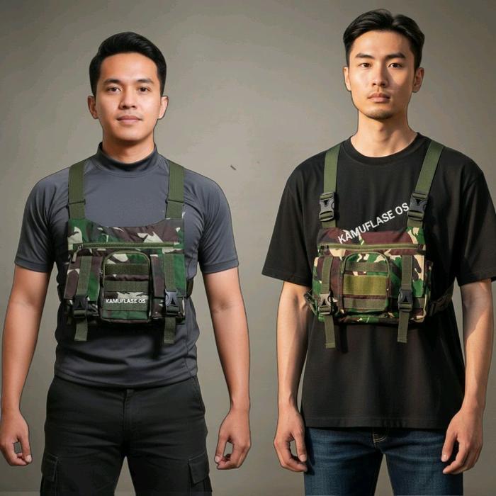 TAS DADA LORENG TNI AD Tas rompi loreng Malvinas Chest bag