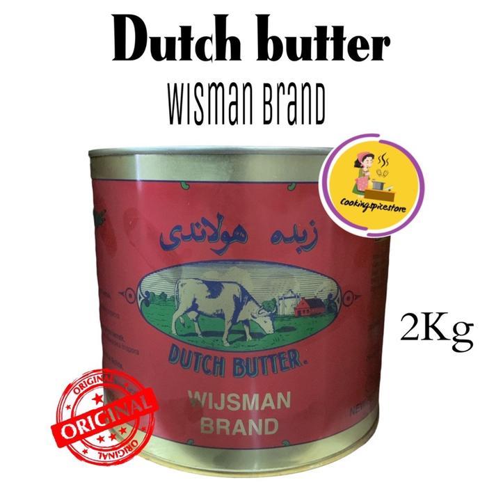 KQ960 WIJSMAN/WISMAN DUTCH BUTTER 2KG / WIJSMAN BUTTER MENTEGA WIJSMAN WISMAN WYSMAN KALENG 2kg