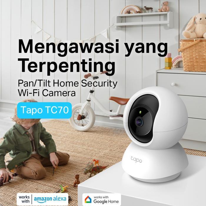 Tp-Link Tc70 Kamera Cctv Wifi Indoor Kamera Pengawas Rumah Cctv Jarak Jauh Lewat Hp Full Hd 1080P