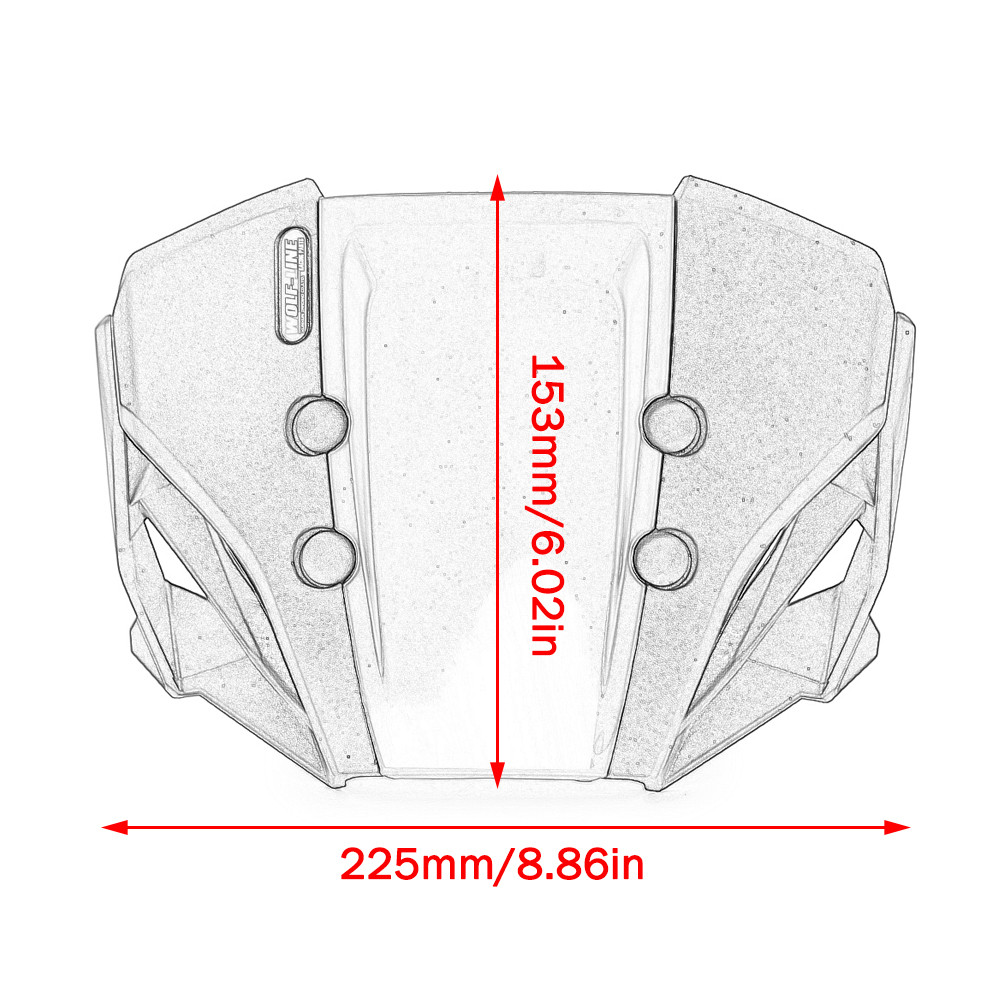FOR HONDA CB650R CB 650 R MOTORCYCLE FRONT WINDSHIELD WINDSCREEN AIRFLOW WIND DEFLECTOR CB 650R