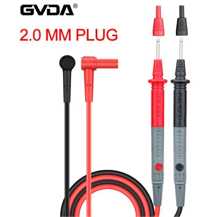 GVDA Sparepart Probe Multimeter Testpen Needle Tip 10A 2.0mm Plug