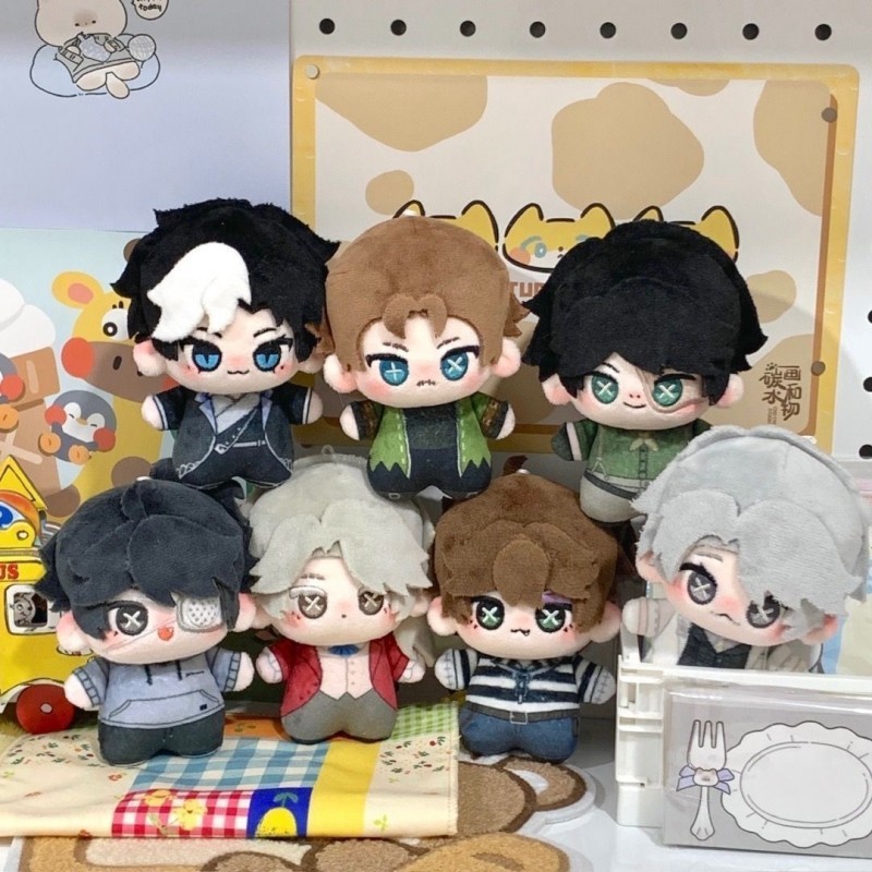 Cartoon Identity V Doll Keychain 10cm Plush Cotton Doll Pendent Explorer Composer Mercenary Anime