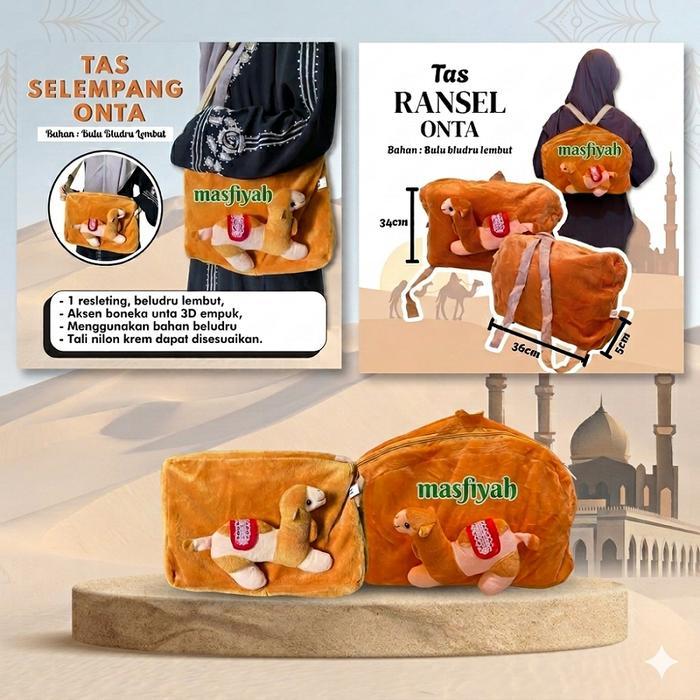 TERMURAH Tas ransel unta tas slempang unta tas ransel boneka unta tas slempang boneka unta ransel